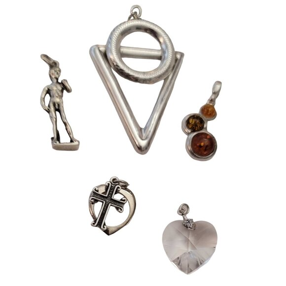 Lot of Sterling Silver Charms, Pendants E677 - Picture 7 of 7